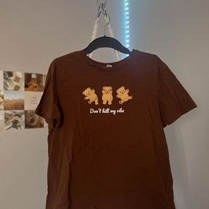 bear dont kill my vibe bear tee